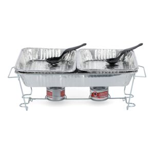 Sterno 8-Piece Full Size Buffet Set Silver Sterno 8-Piece Full Size Buffet Set Silver